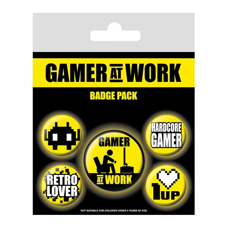 Set de chapas Gamer at Work