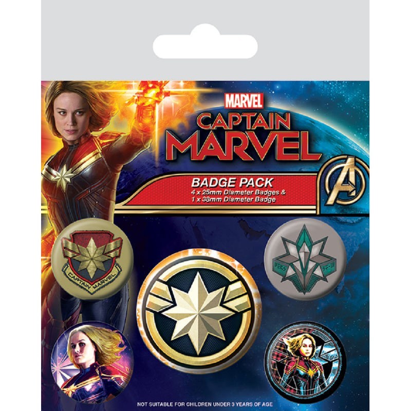 Set de insignias Capitana Marvel
