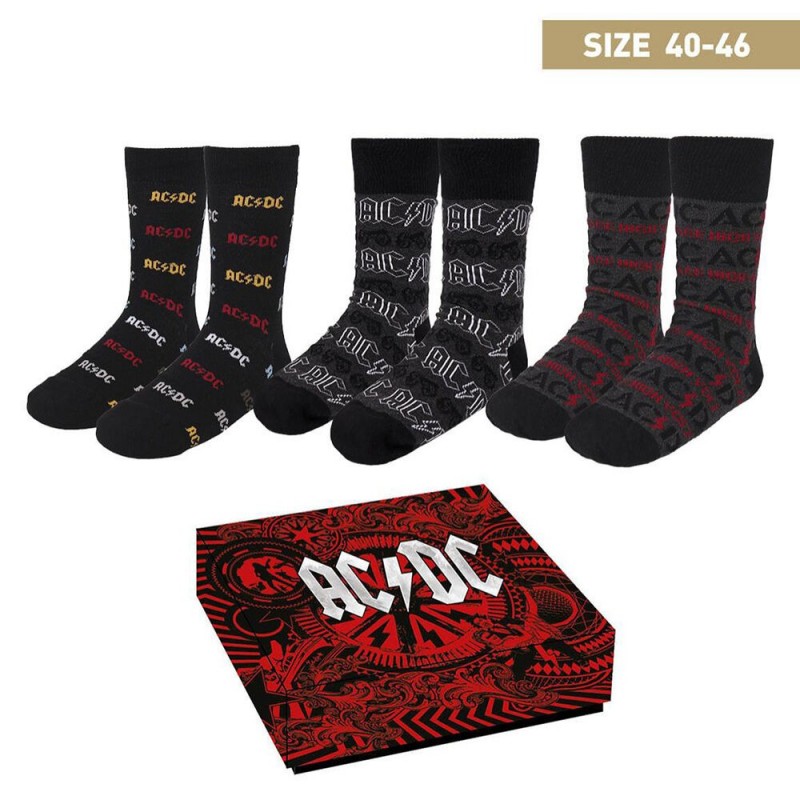 Caja regalo calcetines AC/DC t. 40-46