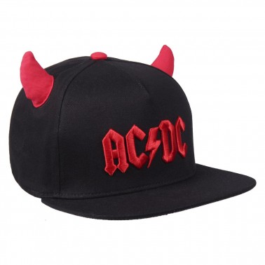 Gorra premium AC/DC Logo y cuernos