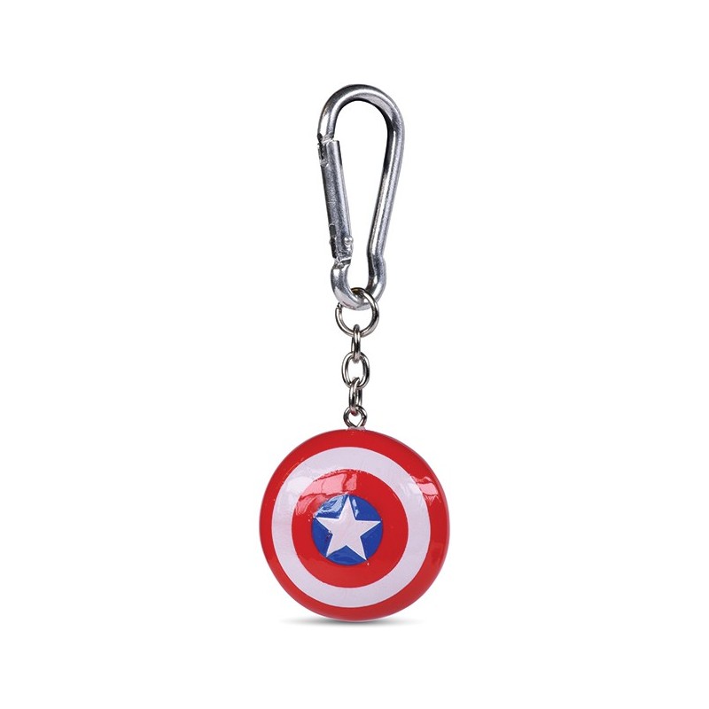 Llavero 3D Poliresina Escudo Capitán América