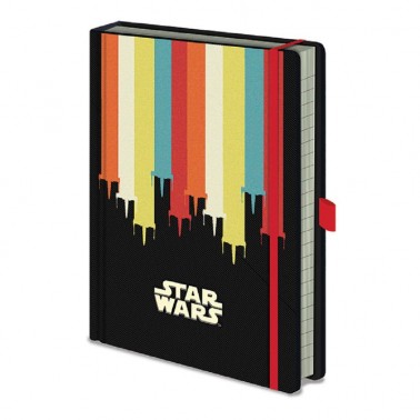Cuaderno A5 Star Wars X-Wings bandas colores