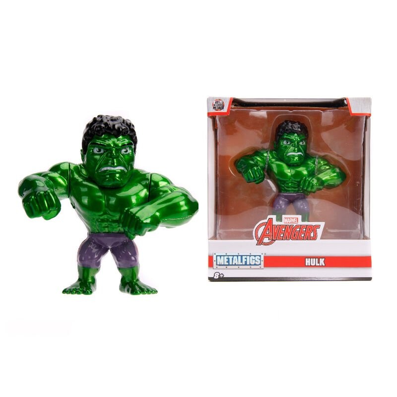 Figura metálica Hulk En acción