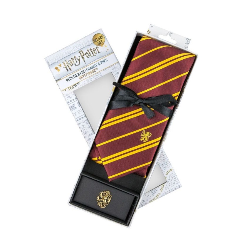 Set Deluxe Corbata y Pin Gryffindor