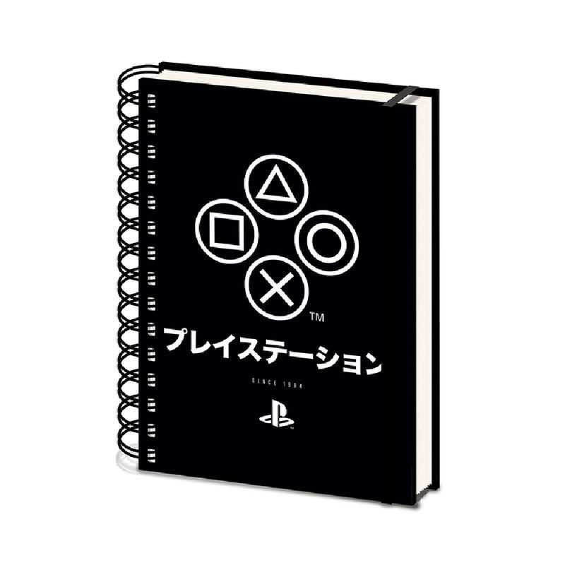 Cuaderno A5 con espiral PlayStation Onyx