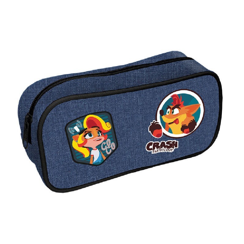 Estuche escolar Crash Bandicoot Denim