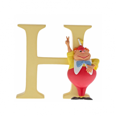 Letra Inicial H con figura de Tweedle Dee